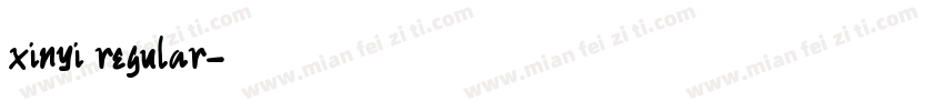 xinyi regular字体转换